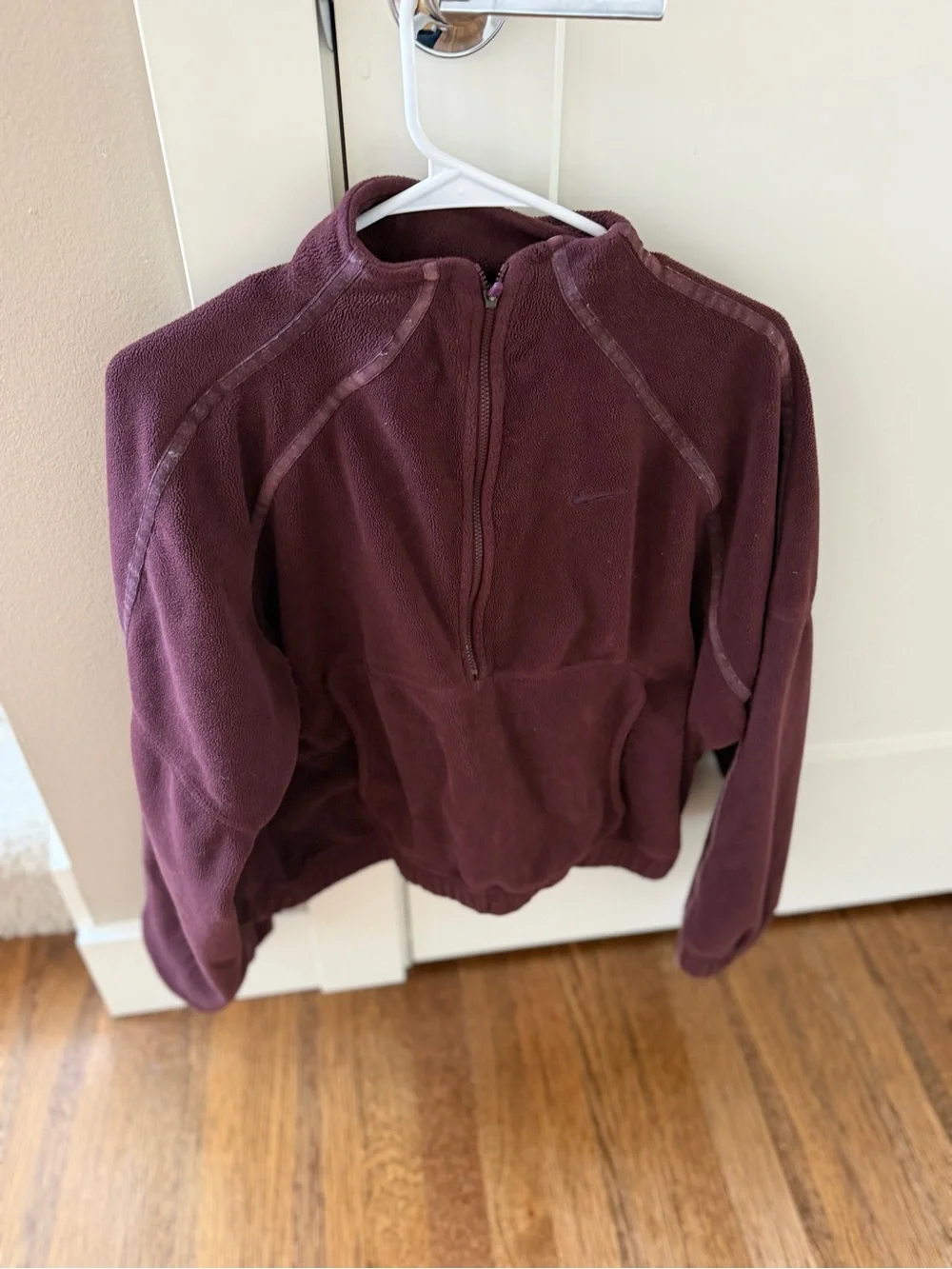 Nike Maroon Half-Zip Pullover and Pants Set thermal